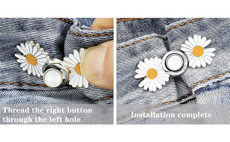 DIANZHU 4 Sets Pant Waist Tightener, Detachable Instant Pants Button ...