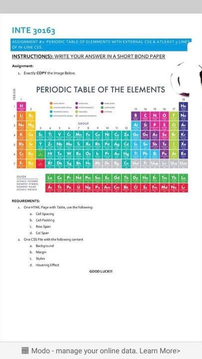 How to Create Periodic Table Using HTML Codes in Notepad 的图像结果
