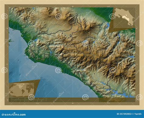 San Jose, Costa Rica. Physical. Major Cities Stock Illustration ...