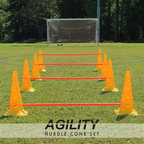 Buy OTTO Caps Adjustable Hurdle Cone Set - Sports Cones for Agility ...