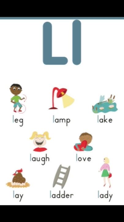 Letter Ll Words | Things that Start with Ll | L words | Learn Phonics ...