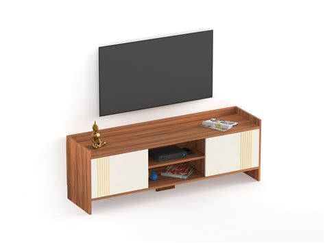 Charley Tv unit (Premyrr Range, walnut & Frosty) — Bluewud