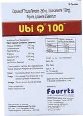 Ubi Q 100mg Strip Of 10 Capsules: Uses, Side Effects, Price & Dosage ...