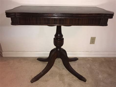 Lot # 4 - Vintage 1940's Mahogany Duncan Phyfe Fold-Over Swivel Type ...