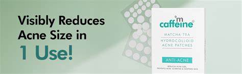Buy mCaffeine Matcha Tea Hydrocolloid Acne Patches with 0.5% Salicylic ...