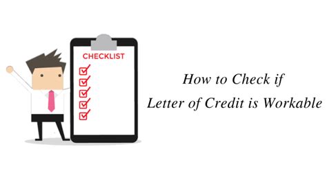 How to Check if Letter of Credit is Workable | Buyer's Credit ...