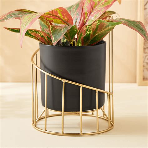 Buy Gloria Shine Metal Planter from Home Centre at just INR 599.0