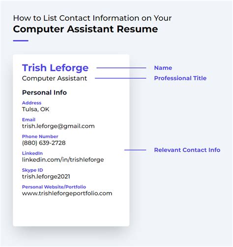 Computer Assistant Resume Examples and Templates | ResumeCat