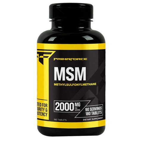 Buy Primaforce MSM Tablets 2000 Mg 180 Count Online at low price ...