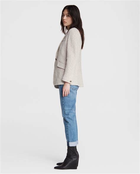 Rag & Bone Margot Tweed Blazer - Ivory Multi | Garmentory