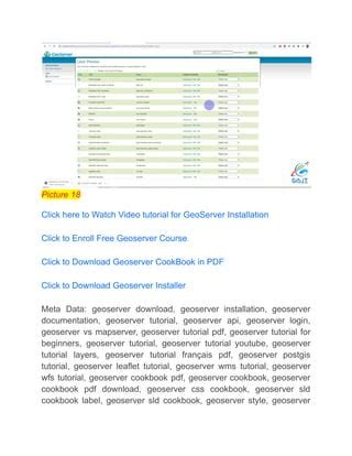 Image result for GeoServer Tutorial
