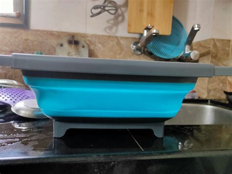 Buy Baskety Collapsible Dish Pan with Draining Plug, Foldable Washing ...