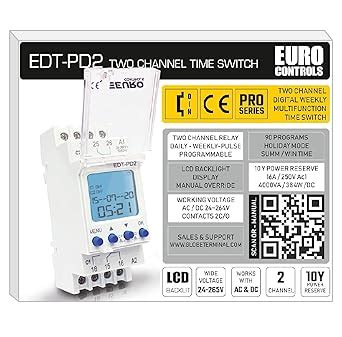 EuroControls Euro Controls EDT-PD2 German Tech - 2 Independent Channel ...