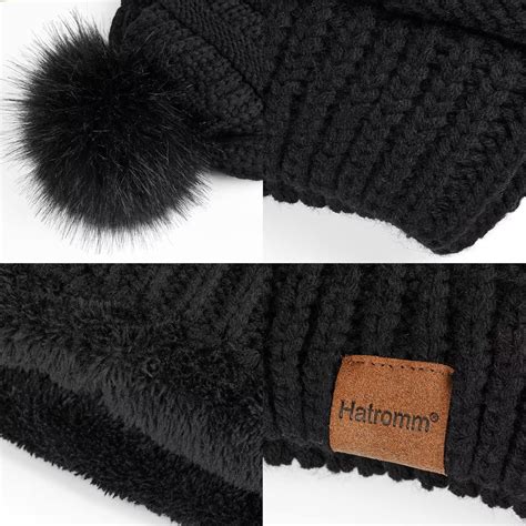 Buy Beanies Women with Pom, Winter Hats for Women with Thick Warm ...