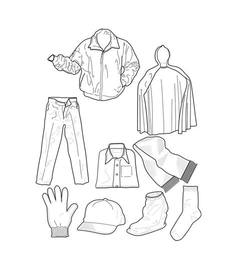 Clothes Coloring Worksheet 的图像结果