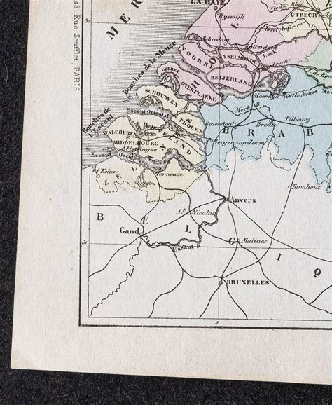 1866 - Holland Or Netherlands - antique map Of Périgot | eBay