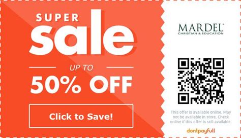 44% Off Mardel Coupon, Coupon Codes - November 2025