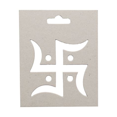 Chipboard Stencil - Swastik 4 X 5 inch, 1Pk – Itsy Bitsy