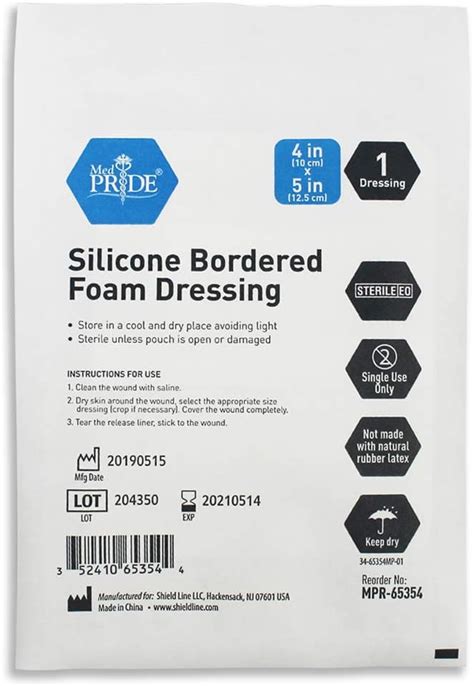 MEDPRIDE MED PRIDE Silicone Bordered Foam Dressings for Wound India | Ubuy