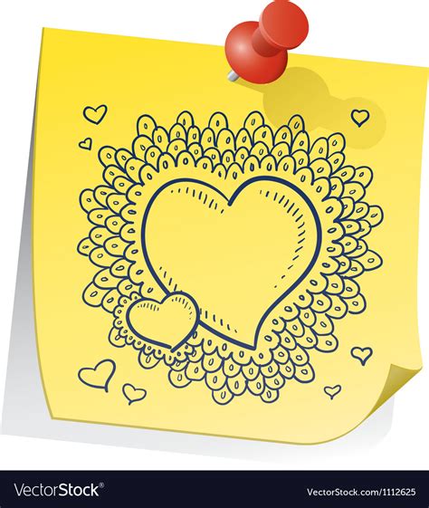 Image result for Sticky-Note Heart