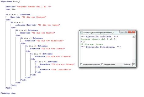 Image result for PSeInt Estructura Multiple