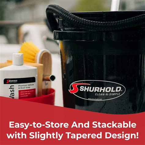Snapklik.com : Shurhold 2452 Black 5 Gallon Bucket