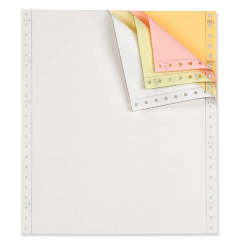 TOPS Continuous Computer Paper, 4-Part Carbonless, Removable 0.5 Inch ...