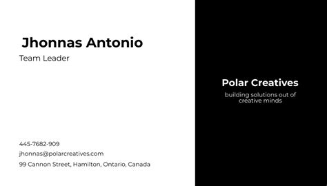 Simple Business Card Examples 的图像结果