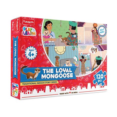 Let’s Play the Loyal Mongoose Traditional Indian Story 4 in 1 Puzzle S ...