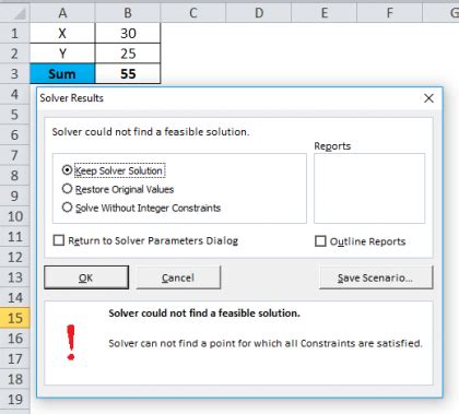 Build a Solver Problem in Excel 的图像结果