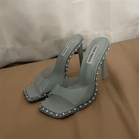 Steve Madden Women's Blue Sandals | Depop