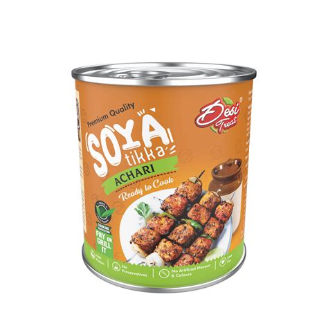 Achari Soya Tikka – Spicy & Flavorful Vegan Snack | Desi Treat – DesiTreat