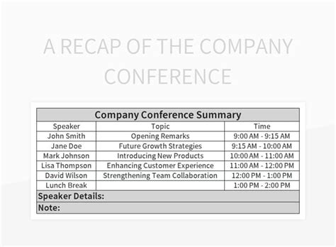 Conference Recap Template 的图像结果