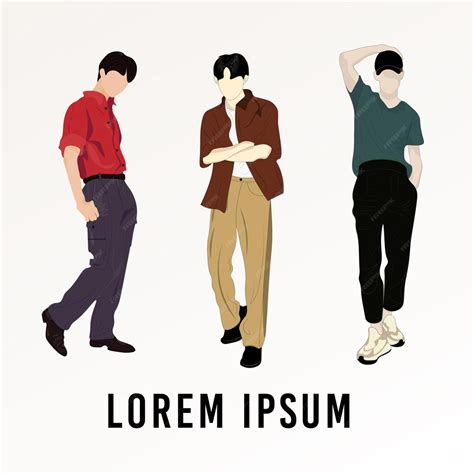 Boys korean style | Premium Vector