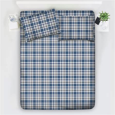 Buy LAYERS Zen 225TC Checked 3Pcs Queen Bedsheet Set from Layers at ...
