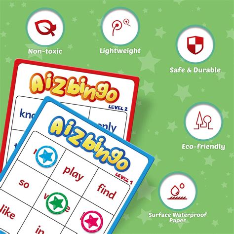 Buy Aizweb Sight Word Game Bingo,Learn to Read Flash Card for Preschool ...