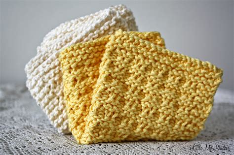 Little Miss Stitcher: 5 Free Knit Dishcloth Patterns