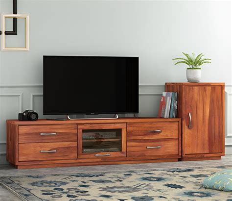 SANPNEET Solid Sheesham Wood Wooden Tv Unit for Hall & Bedroom|Tv ...