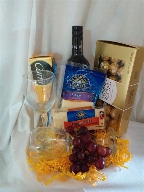 Cheese, Wine and Ferrero Roche Chocolate – Nikko's Creations – Flowers ...