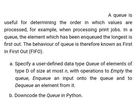 Image result for Queue for Order of Code Examples