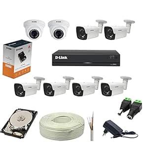 Amazon.in: Buy Equater D-Link 8 CHANNEL CCTV KIT 8 CH DVR (DVR-F2108-L1 ...