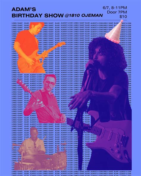 Adam's Birthday Show Tickets | Houston, TX | Eighteen Ten Ojeman