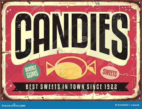 Retro Candy Shop Sign 的图像结果