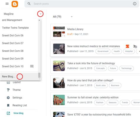 Image result for Blogger Create