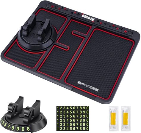 Sajag New Car Dashboard Matt Non Slip Anti Skid PVC Pad Mat with 360 ...