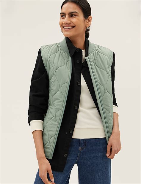 Buy Recycled Thermowarmth™ Lightweight Quilted Gilet at Marks & Spencer