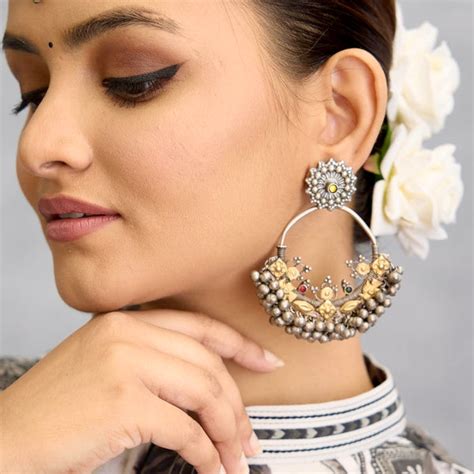 Silver Earrings – aham jewellery | handcrafted silver jewellery