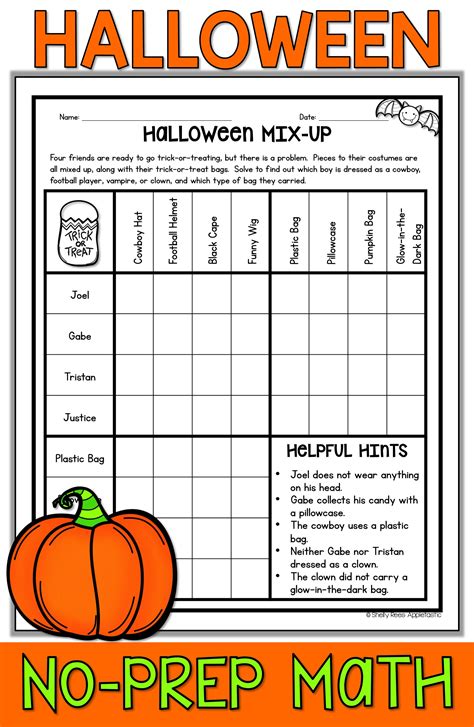 Halloween Worksheets Math
