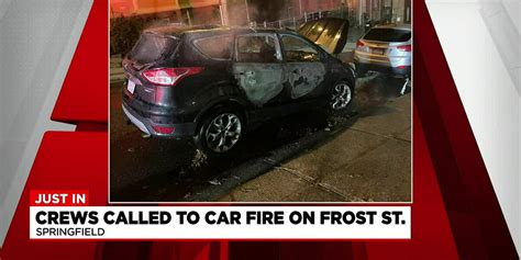 Crews battle vehicle fire on Frost Street in Springfield