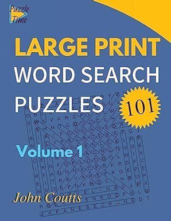 Buy 101 Large Print Word Search Puzzles: Volume 1 Book Online at Low ...